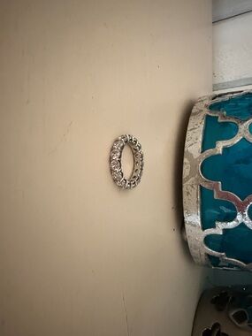 Sterling silver cz eternity ring size 5